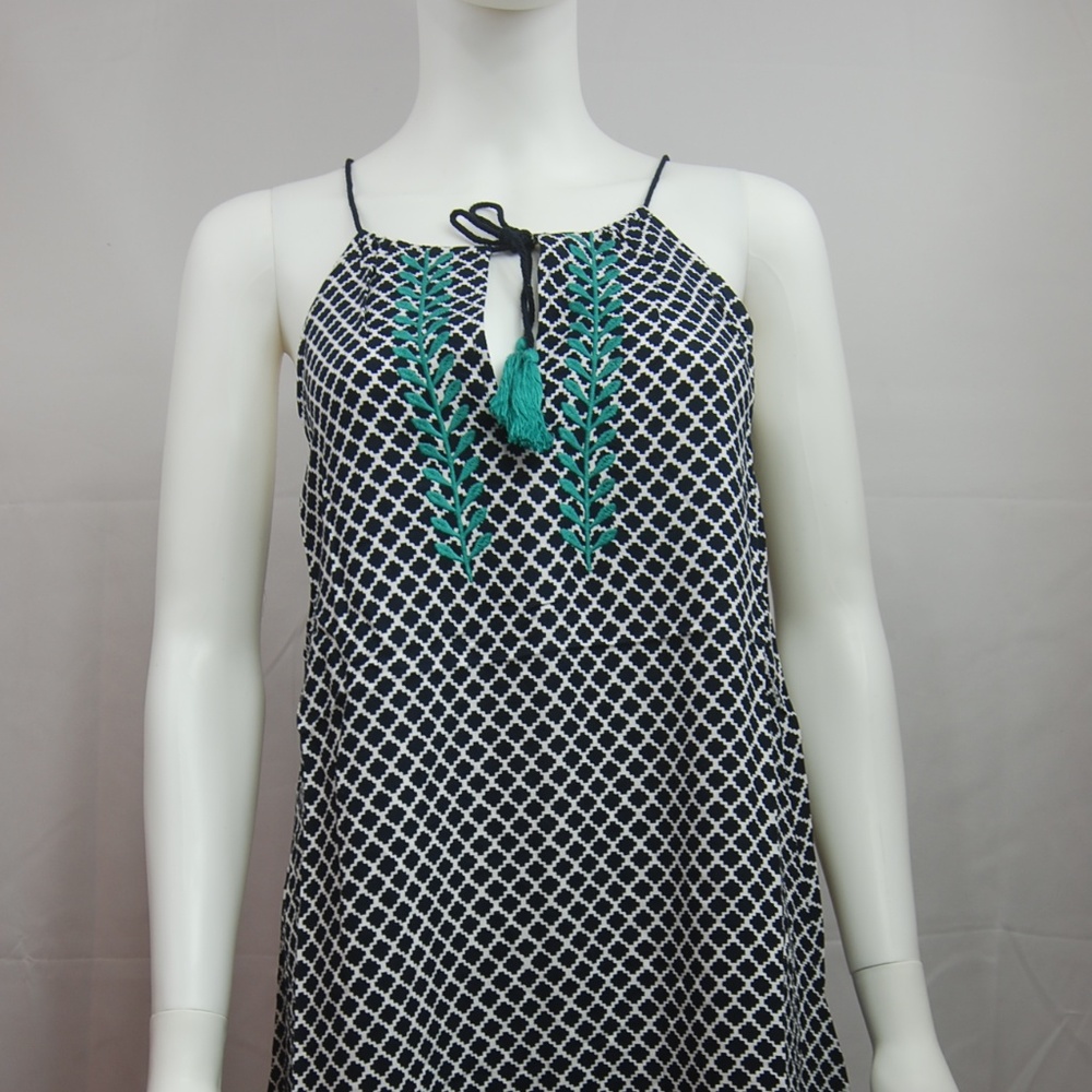 NWT THML Spaghetti Strap Embroidered Vine Dress